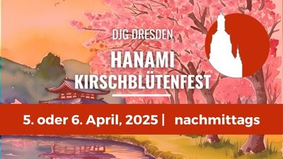 5. oder 6. April 2025 – Kirschblütenschau „Hanami-Picknick“ – ABGESAGT!